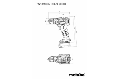 Купить Дрель аккумуляторная Metabo PowerMaxx BS 12 BL Q  601039500 фото №3