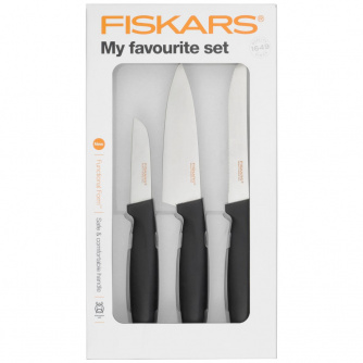 Купить Набор Fiskars: Нож для корнеплодов, для томатов и малый кухонный   1014199 фото №1
