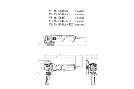 Купить УШМ Metabo WEV 15-125 Quick фото №4