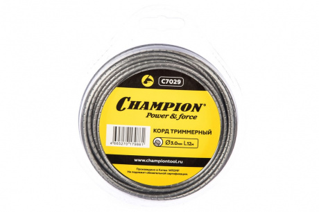 Купить Леска CHAMPION Round Pro 3*12 м   C7029 фото №1